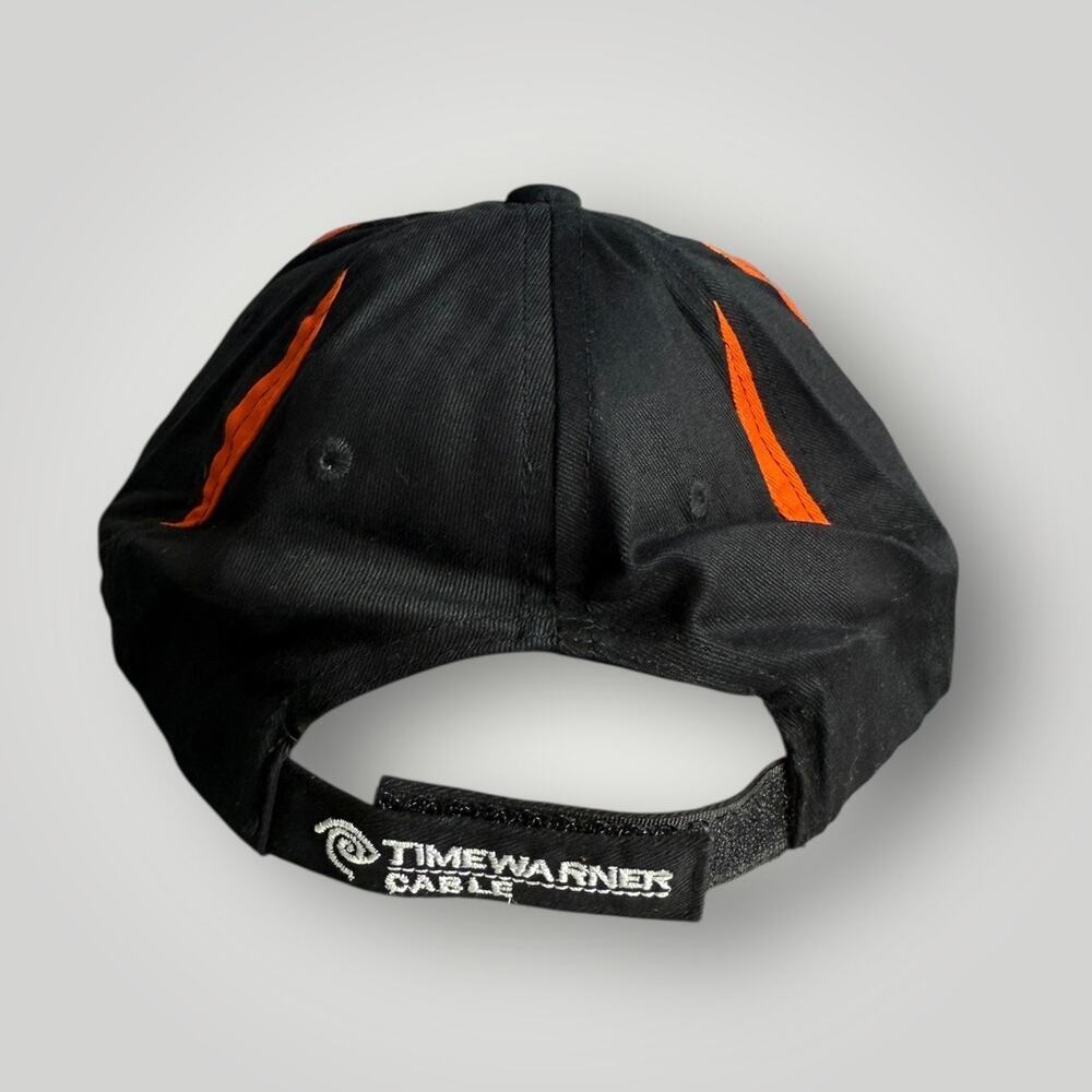 Anaheim Ducks NHL Hat Time Warner Cable Promo Black Orange Adjustable Cap - Picture 3 of 7